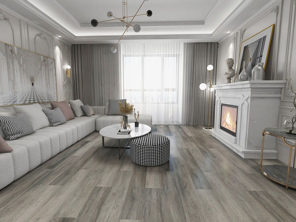 Pavimentazione LVT con retro secco