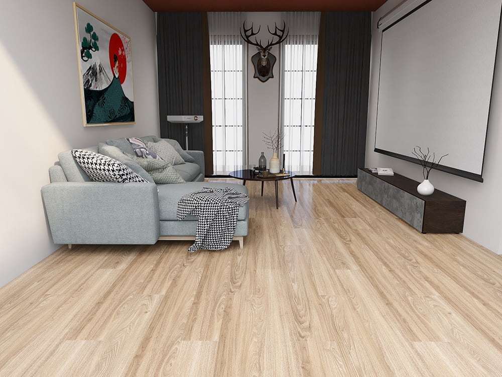 Pavimentazione LVT con retro secco