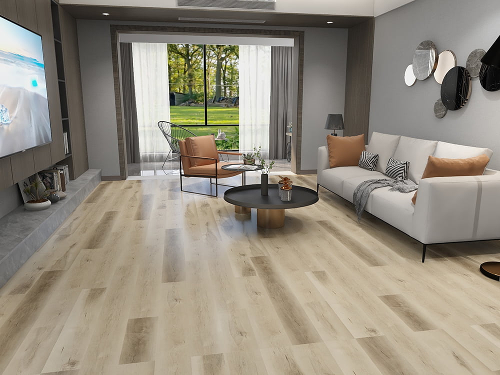 Pavimentazione LVT con retro secco