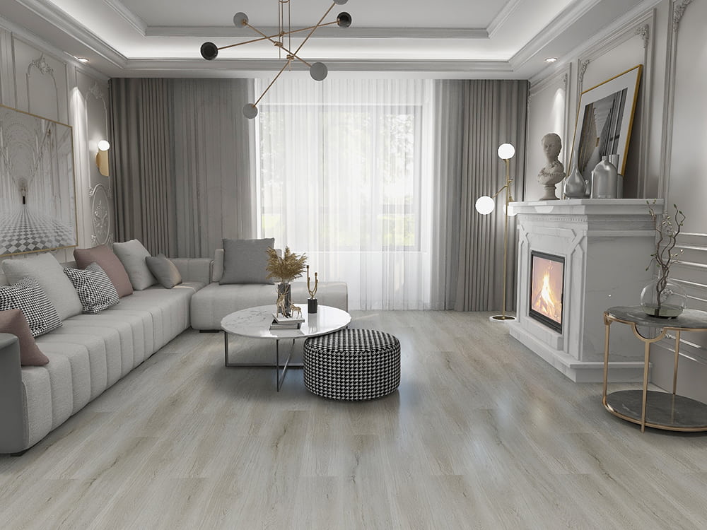 Pavimentazione LVT con retro secco