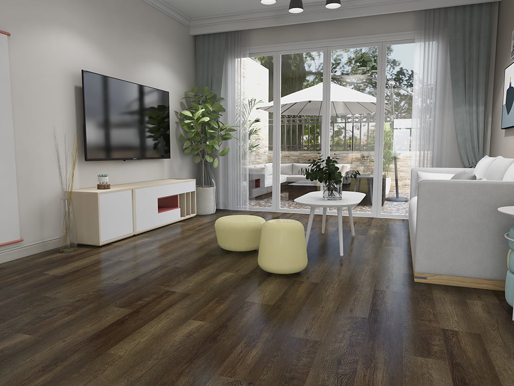 Pavimentazione LVT con retro secco